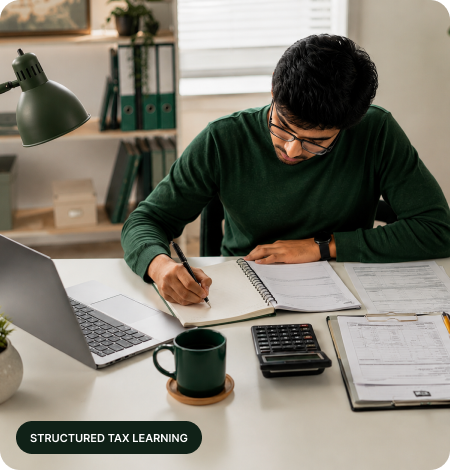 Preparing himself for U.S Individual Tax Curriculum