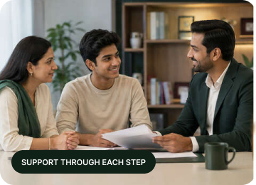 BFG TAX Academy explaining admissions & providing support to student & parent